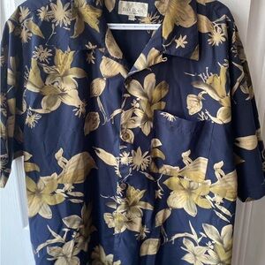 Vintage blue Hawaii men’s shirt shirt sleeve size large
